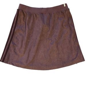 Adidas shadow maroon Suede Skirt size M
